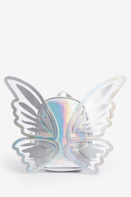 Metallic Butterfly Wings Mini Backpack